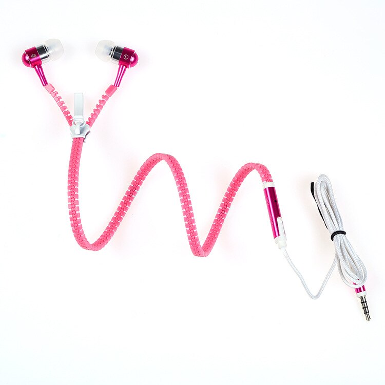 Glowing Zipper Headphones Luminous Headset Sport Earbuds Music Wired Earphones for IPhone Samsung Xiaomi 3.5mm Headset With Mic: 01