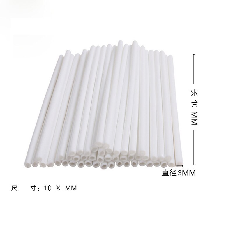10 stücke 8/10/15 cm Lutscher Kuchen Papier Stock Kuchen knallt Weiß Feste Papier Stock Backen DIY zucker Handwerk Fondant bilden Süßigkeit bilden