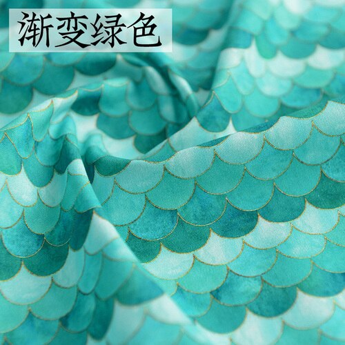 130cm * 50cm rybia łuska tkanina bawełniana Wykonany ręcznie diy bawełna płócienna torba obrus odzież bawełniana odzież dziecięca kreskówka tkanina: H