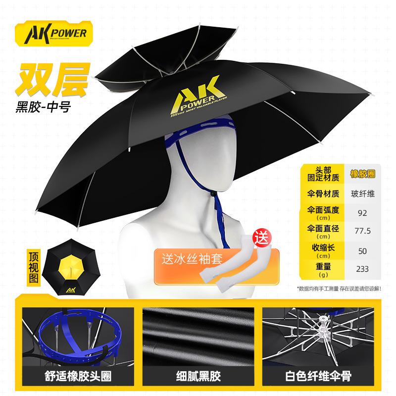 Chapeau parapluie de pêche pliant réglable, grand chapeau imperméable, protection solaire, équipement de jardinage, pare-soleil de golf: vert militaire
