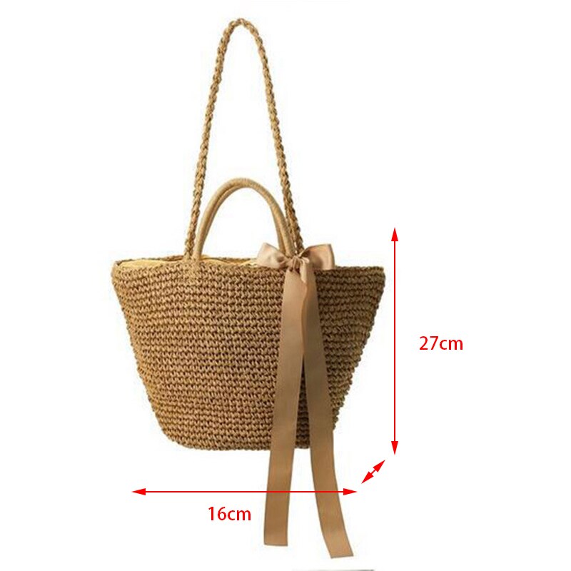Yogodlns Round Soft Paper Rope Shoulder Bag Tassel Summer Beach Handmade Crossbody Bags Women Hollow Straw Bag Circle Rattan Bag: khaki style2