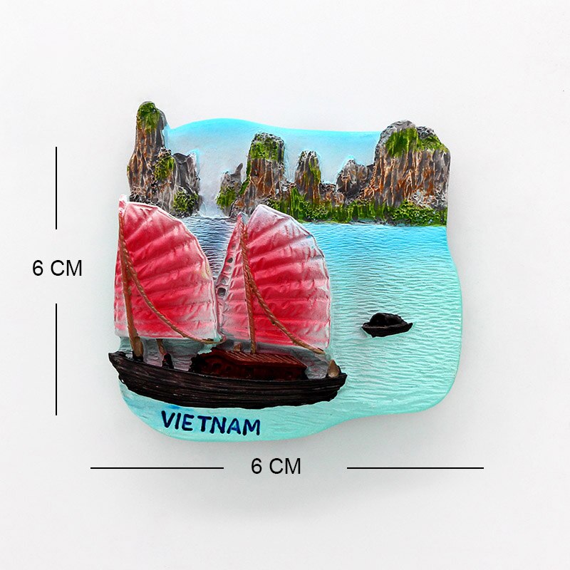 3d kjøleskapsmagnet sørøst-Asia vietnam gal hus da nang montere bana magnetisk kjøleskap lim vietnam turist suvenir: Vietnam