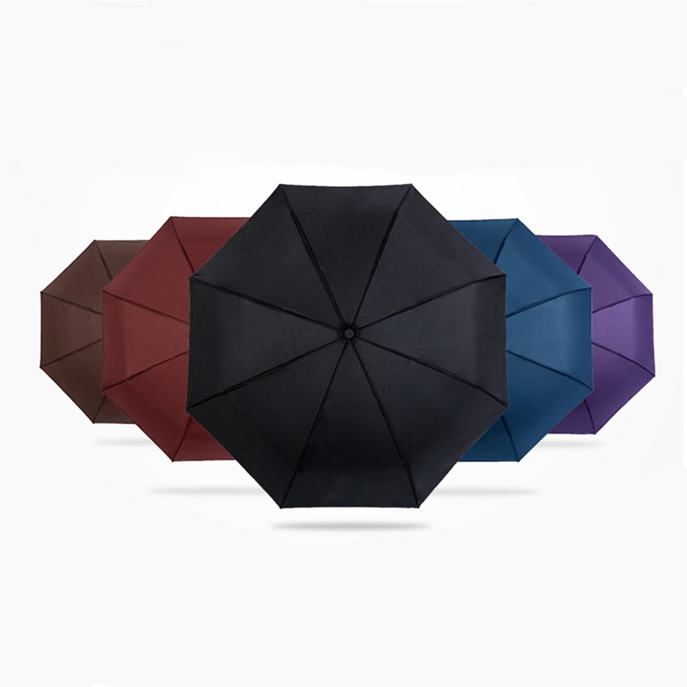 Folding Umbrella Rain Anti-UV Waterproof Automatic Open Close Portable 3 Fold For Travel XR