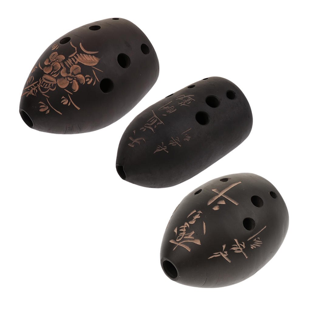 Ocarina Xun – Instrument de musique chinois à 8 trous en argile, jouets pour enfants