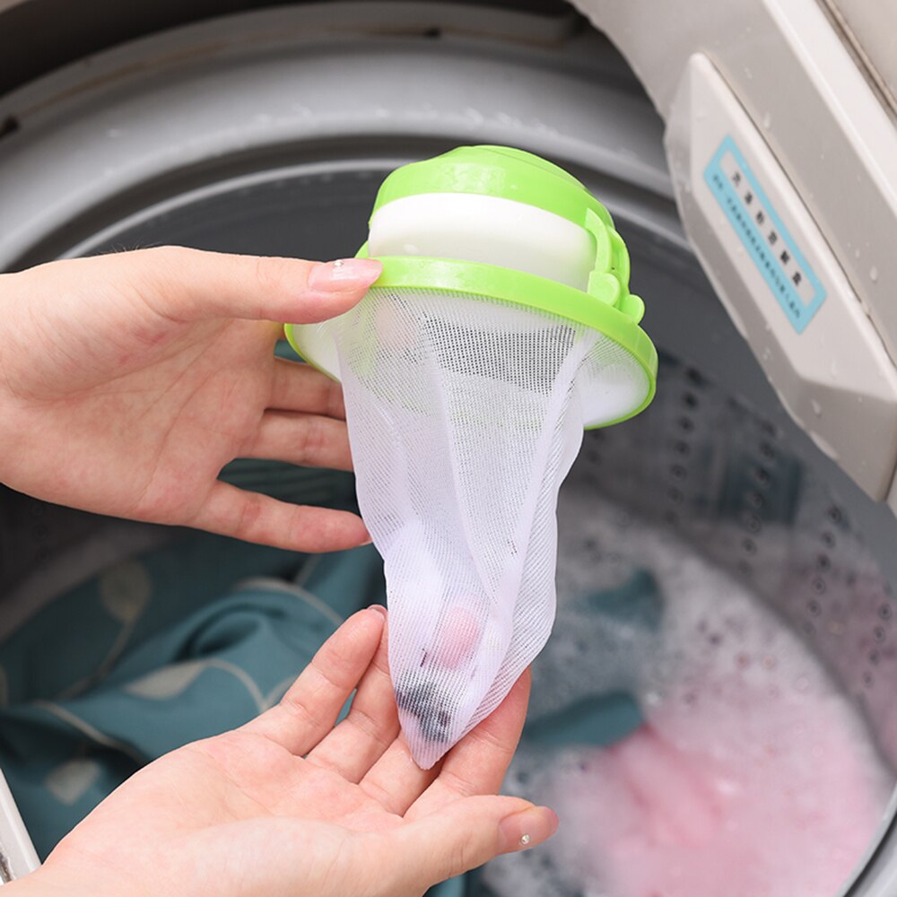 Vaskemaskine sugning hår remover stick taske hår bold rengøring tøj vaskekugle filter beskyttelse hår bold fjernelse værktøj: 1pc 5