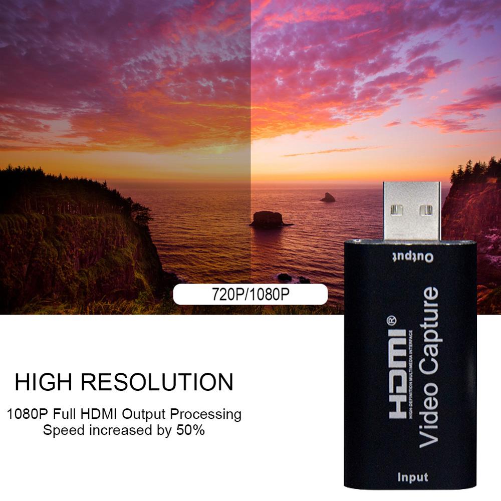 HDMI Video Capture Device 1080p 30fps Video Capture Disk USB2.0 Video Recorder Adapter