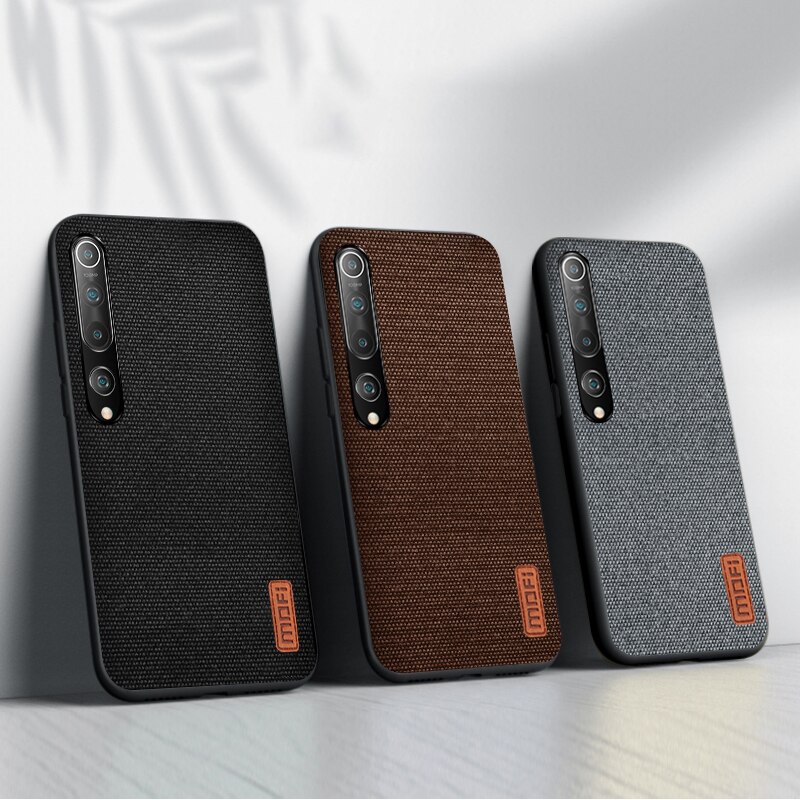 per Xiaomi Mi 10 di Caso di Xiaomi Mi 10 pro Caso Della Copertura MOFi Originale Tessuto Protettivo Posteriore Del silicone Antiurto Fundas Lusso coque