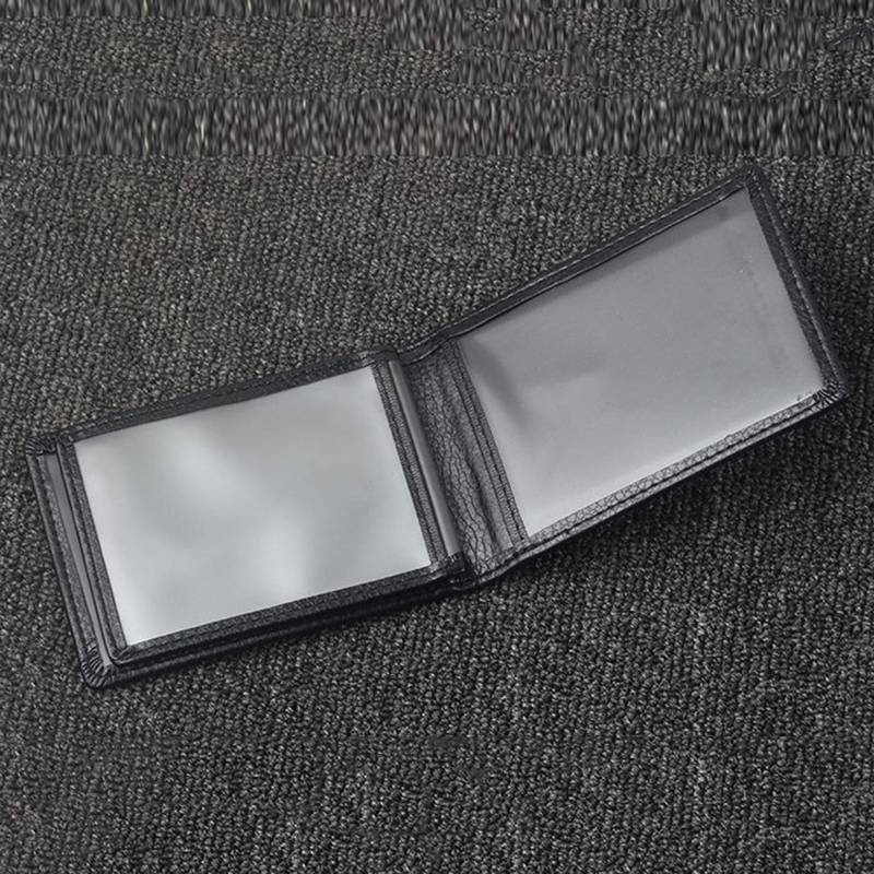Carteira de carteira de carteira de carteira de certificado de identificação de negócios carteira de carteira de carteira de carteira de couro de couro de plutônio ultra-fino na capa para documentos de condução de carro