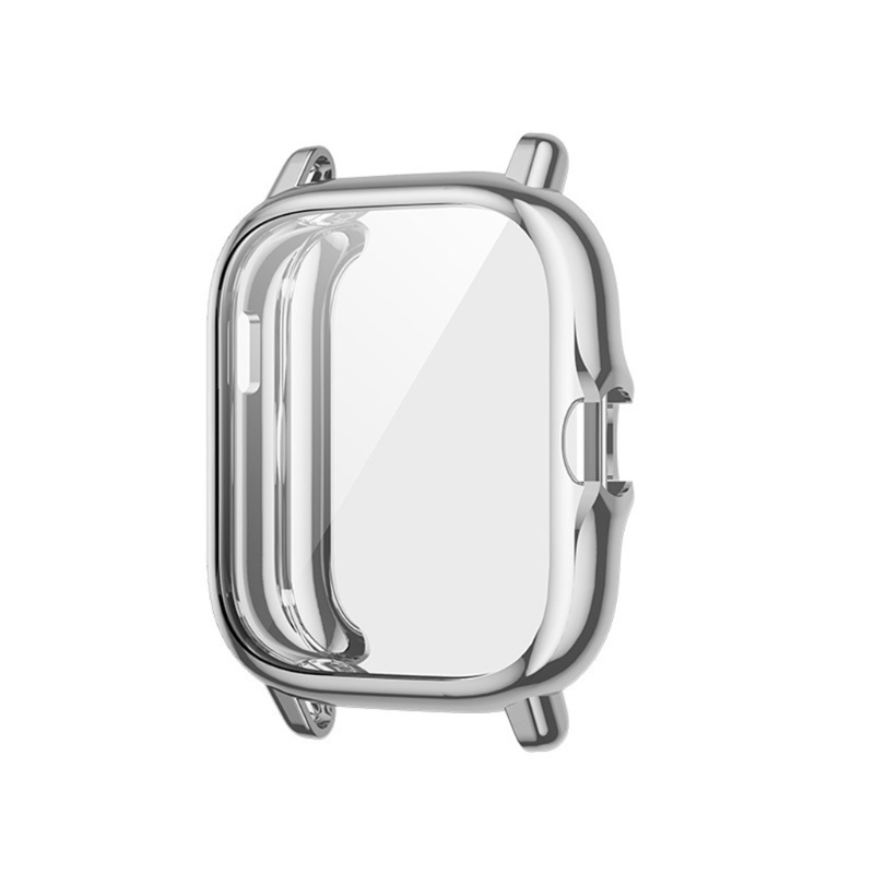 Bescherming Case Voor Amazfit-Gts 2 Smart Horloge Plating Tpu Soft Cover Volledige Sch: Silver