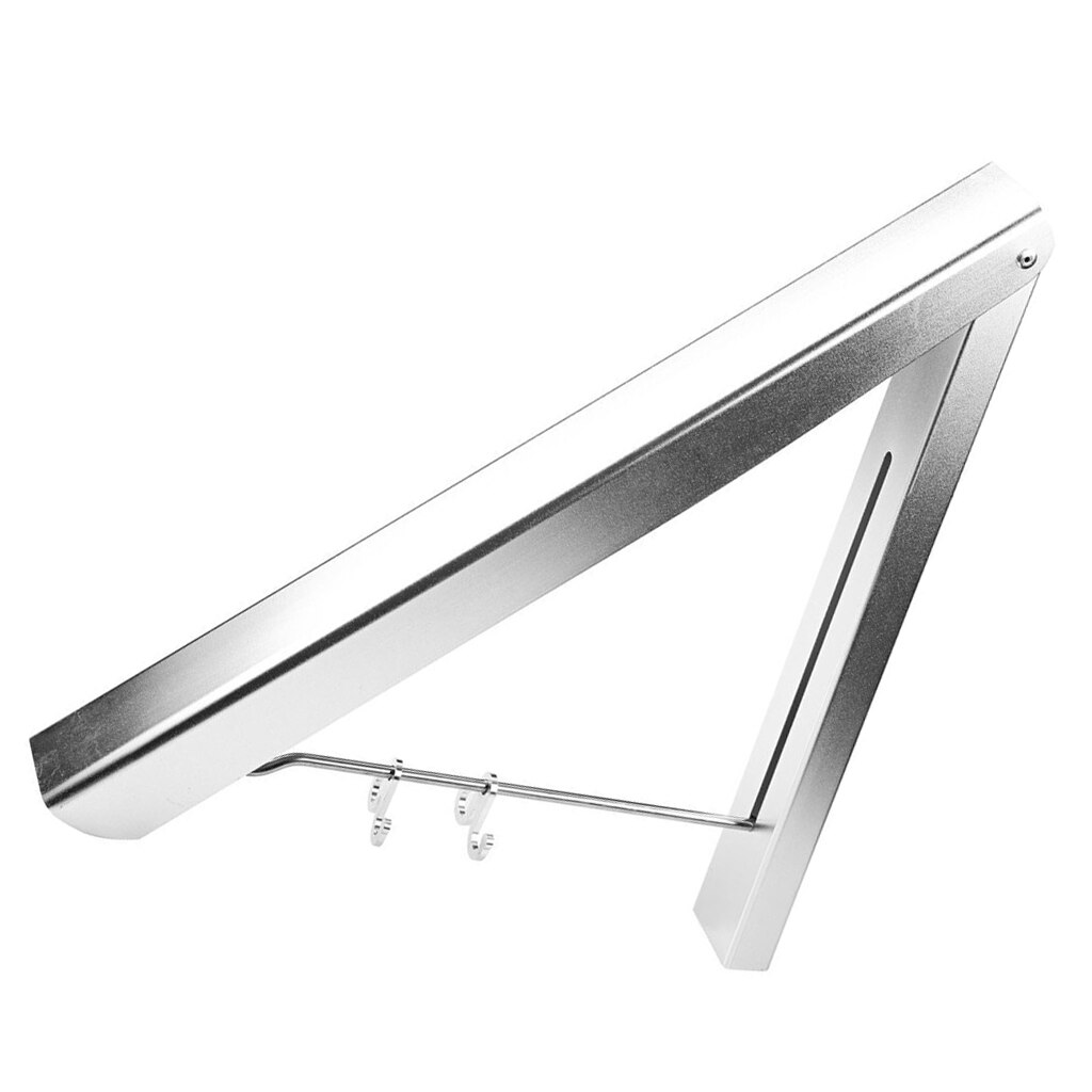 Clothes Hanger Rod Wall Mount Space Saver Clothing Organizer Laundry Room