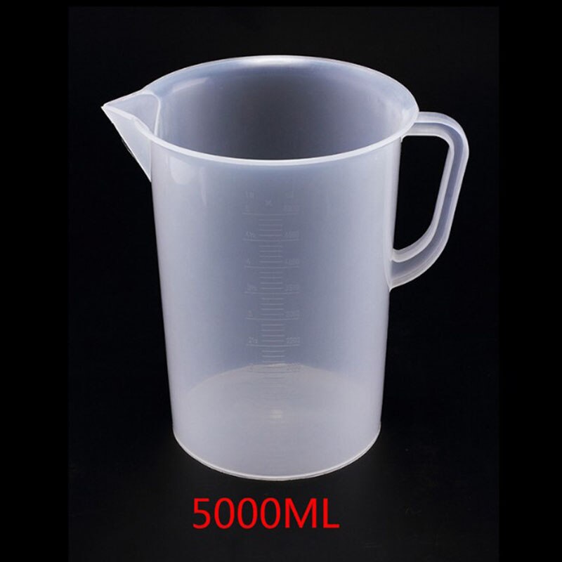 Taza medidora graduada de plástico transparente para hornear, recipiente para medir líquidos: A4