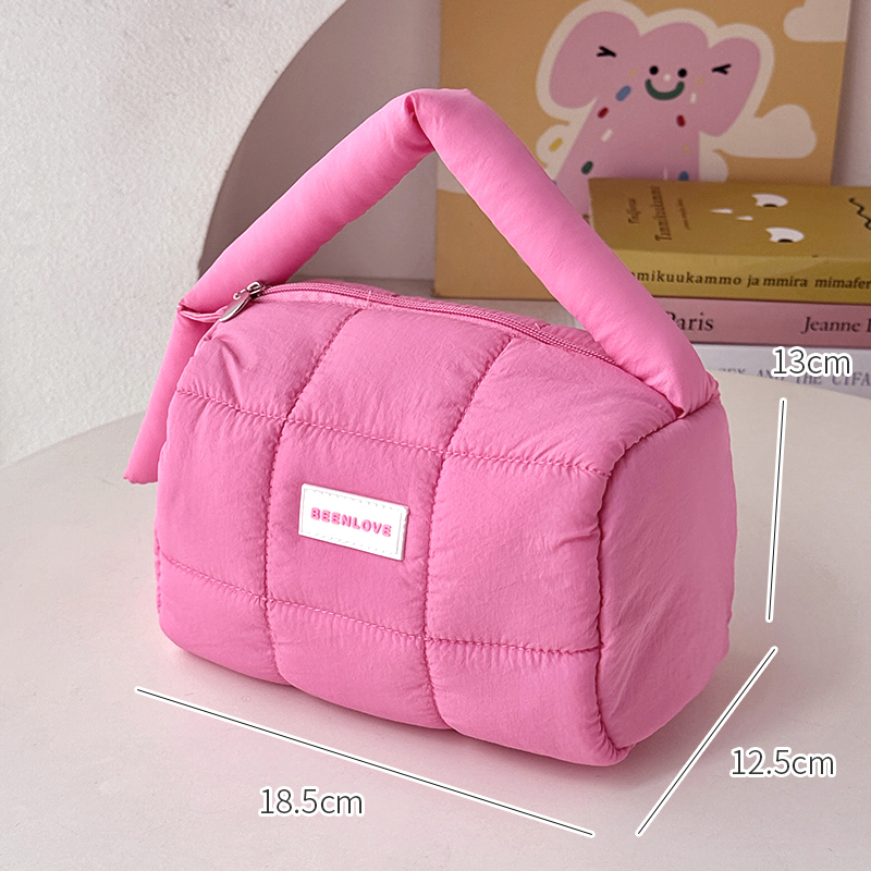 Borsa per il trucco di grande capacità Borsa da donna Elementi essenziali da viaggio Custodia per cosmetici Astucci per studenti Organizzatore di cancelleria: verde