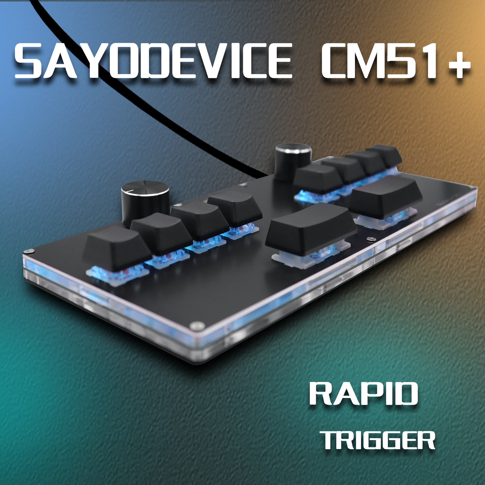 CM51 SayoDevice OSU DJ MAX OUTEMU/Gateron Schakelaars Snelle Trigger Magnetische Schakelaars Toetsenbord Met Knop Scherm Kopiëren Plakken Shotcut