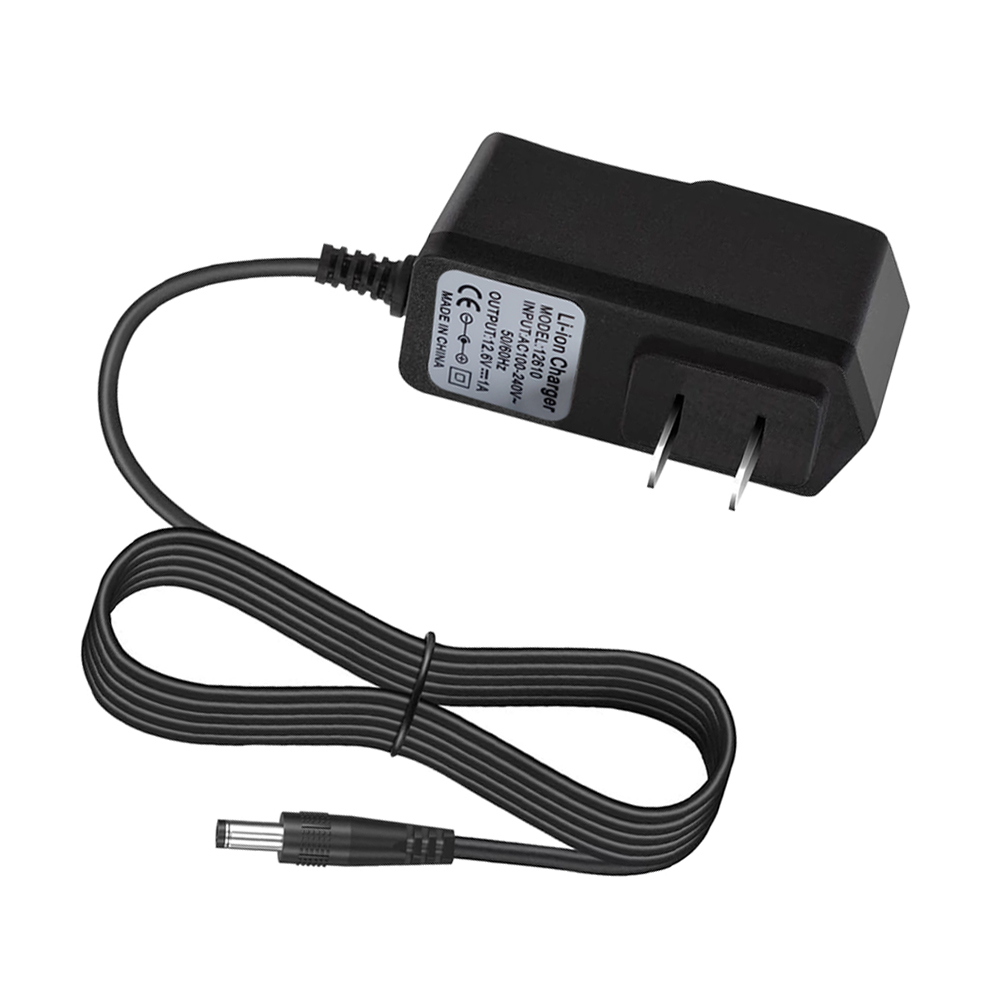 12.6 v 1a lader 18650 litiumbatterilader  dc 12.6v litiumionbatterilader strømforsyning lader 100-240v ac-omformer