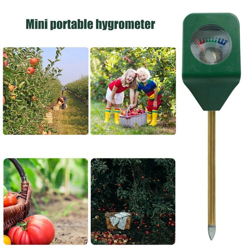 Mini Soil Moisture Meter Humidity Tester Hygrometer Metal Sensor Water Test Analyzer Instrument for Garden Plant Farm Tool