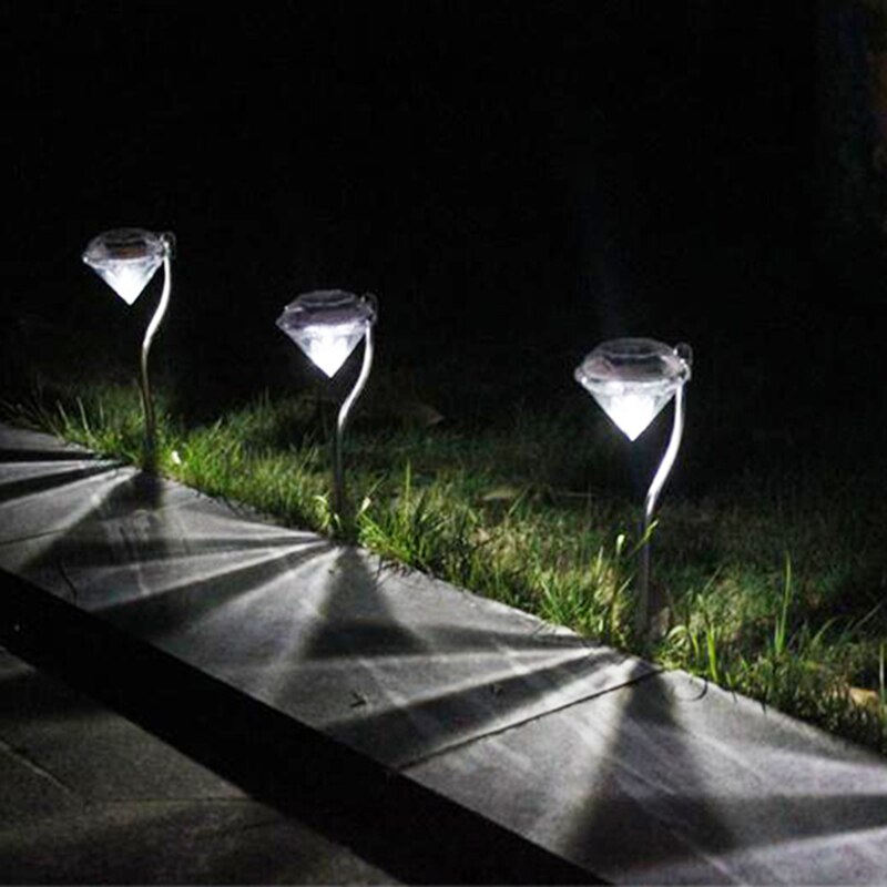 Led aurinkovoimalla toimiva puutarhapolku lyhdyt ulkovalaisimet led timantit nurmikon valo aurinko valopolku  dc112