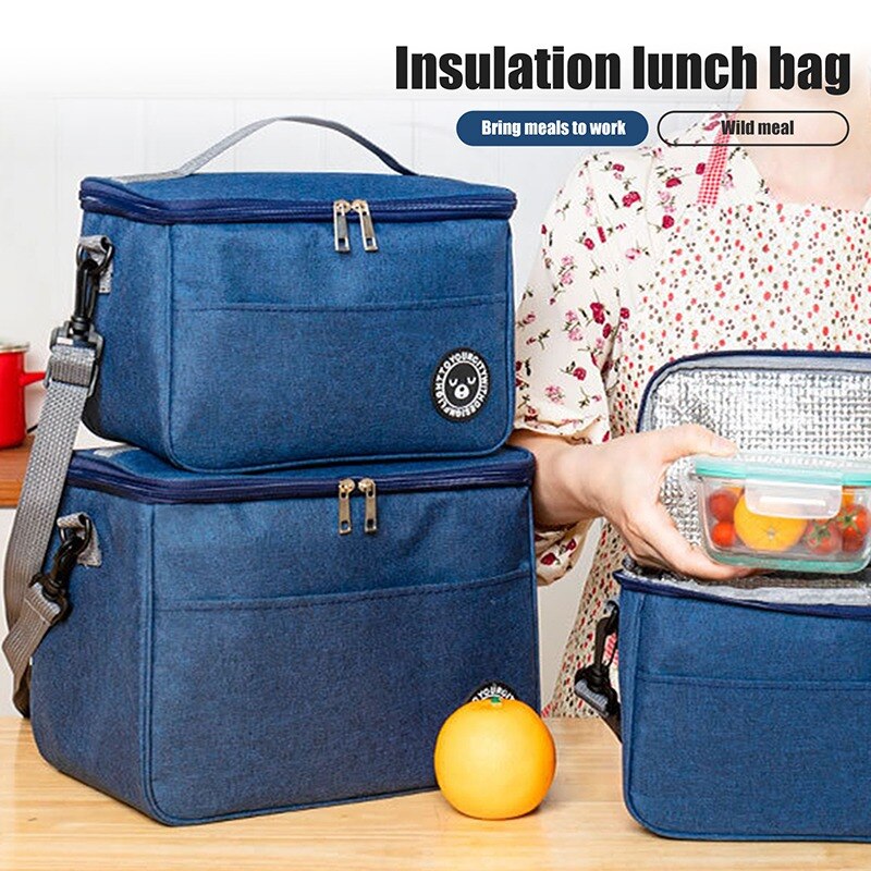 Portable Cooler Bag Folding Insulation Picnic Ice Pack For Food Thermal Drink Carrier Insulated Lunch Box S/M/L