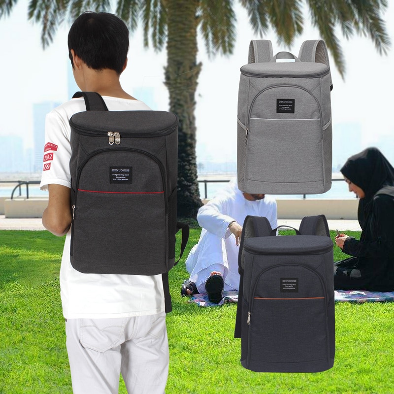 18L 900D Oxford Waterdichte Koeler Rugzak Grote Capaciteit Picknick Lunch Big Cool Tas Thermische Isolatie Schoudertassen Voor Voedsel