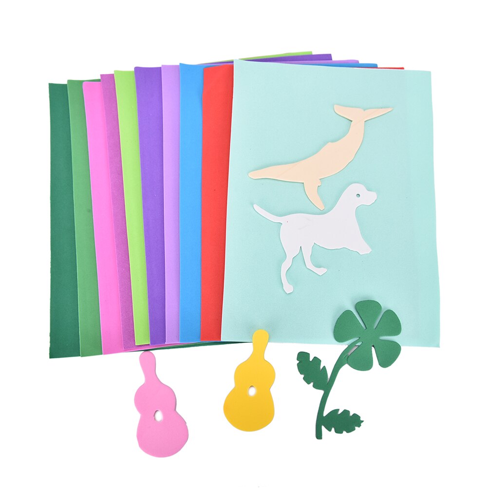 10 stuks/partij merk dikke veelkleurige spons schuimpapier vouwen scrapbook papier knutselen diy decor kaart 20*27.5*0.1cm