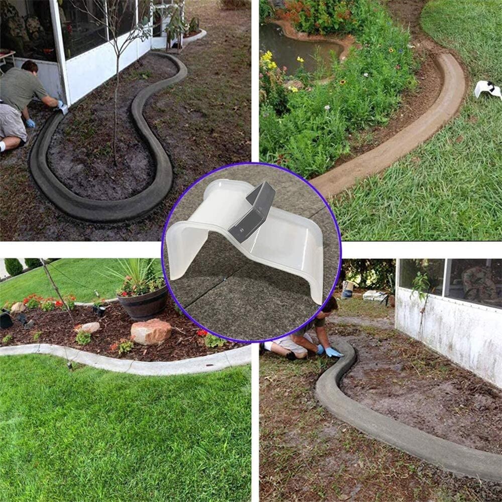 Concrete Trowel with Plastic Handle, Masonry Hand Trowels Concrete Making Mold Concrete Finishing Trowel Garden Landscape Path M