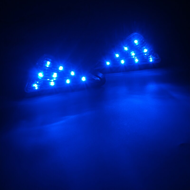 2PCS Motorcycle Turning signals Light intermitentes moto Waterproof Easy installation Turn Signals Blinker clignotant moto led: blue