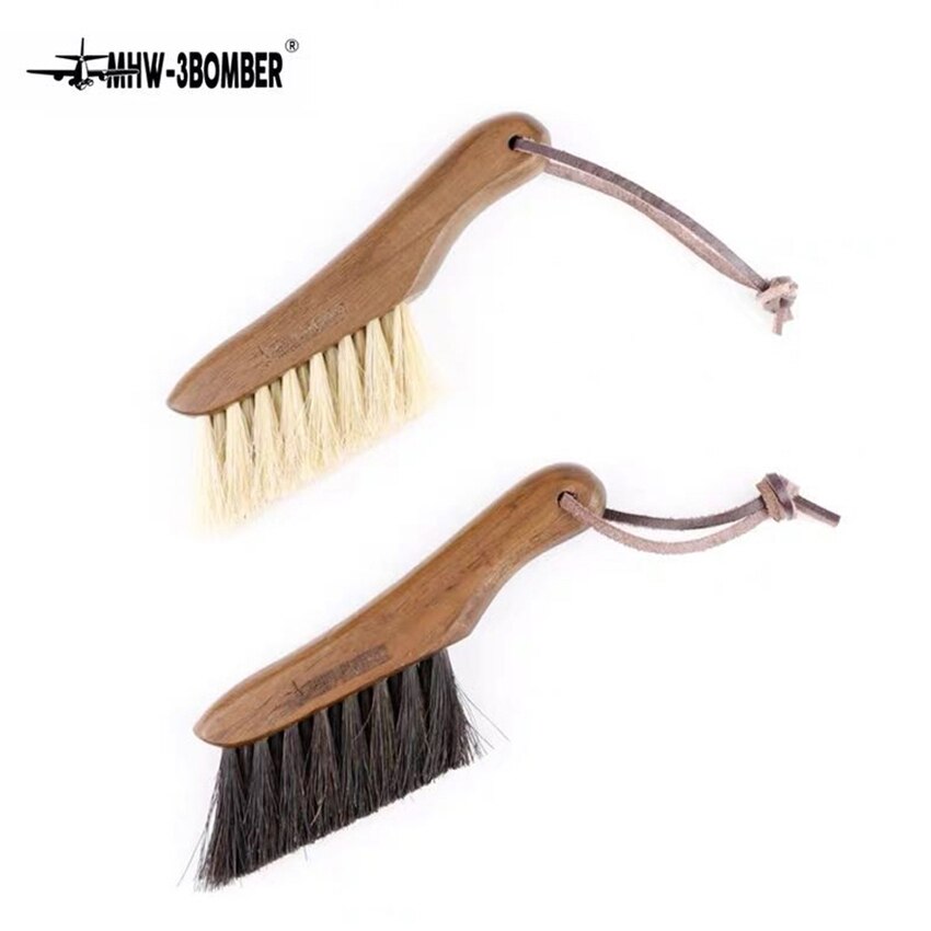 Koffie Borstel Walnoot Handvat Koffiemolen Machine Borstel Paard Haar Houten Stofborstel Cleaning Tools Voor Barista