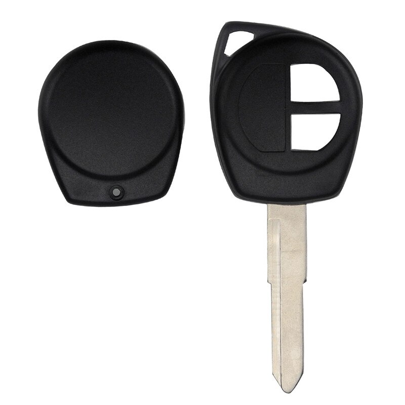 2 knapper sort fjernbetjening bilnøgle taske skal mærke uden batteri fob hus passer til suzuki grand gummi knap pad #289268