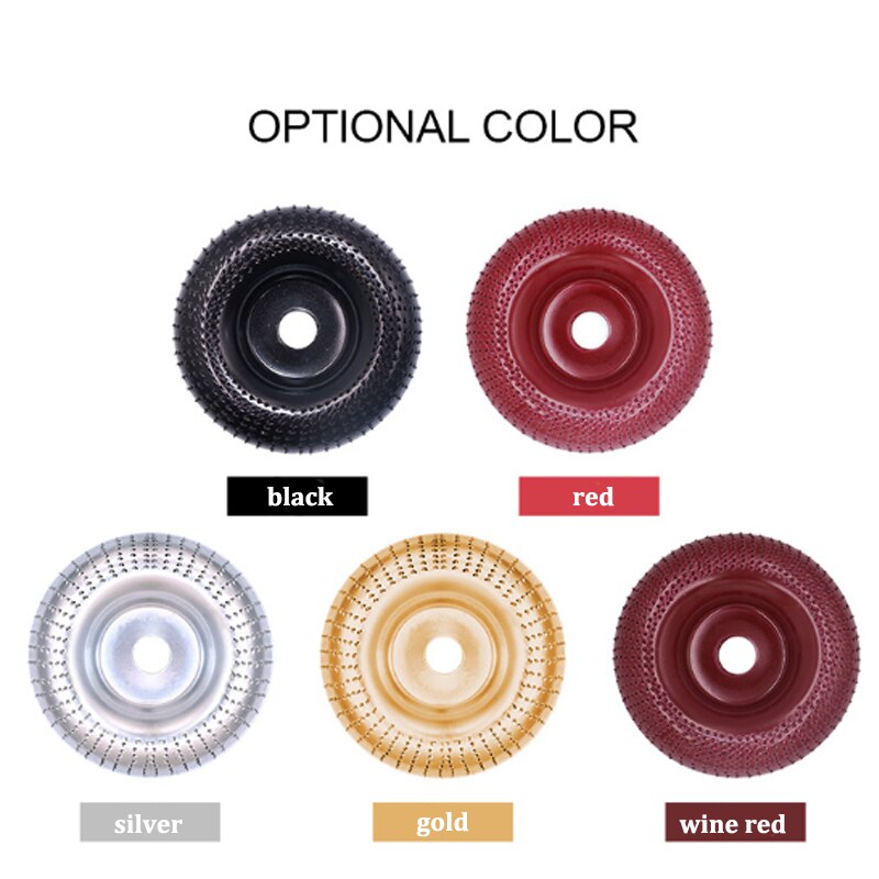 Wood Shaping Disc Tungsten Carbide Carving Disc Grinder Wheel Abrasive Disc Coating Bore Shaping Rotary Tool for Angle Grinder