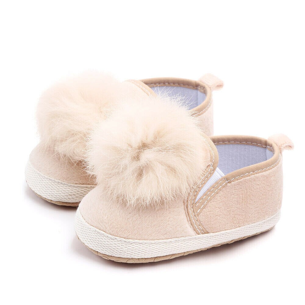 Toddler nyfödd baby flicka mjuk sula spjälsäng skor halkskydd vagn prewalker sneakers 3 färger