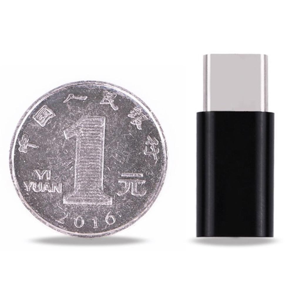 Type C Adapter Type-c To Micro V8 Android Mobile Phone Adapter Charging Data Adapter Black