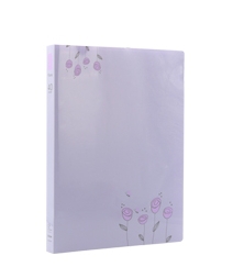 A4 Map voor documenten Verse Papier map Data Boek Map 40 pages A4 clip Geen. fb204: purple
