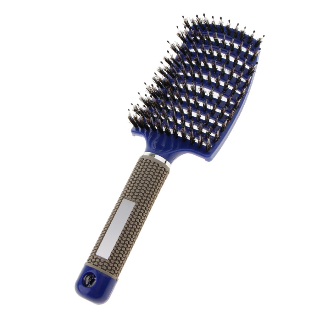 Boar Bristle Vented Hair Brush Massage Comb Salon Hairdressing Hairbrush Hair Scalp Massage Comb Wet Curly Detangle Hair Brush