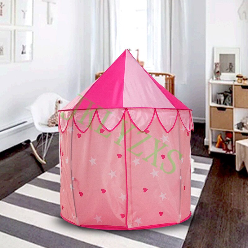 Chateau enfant tente yourte rose pliable jeux de princesse d intérieur pour enfant maison