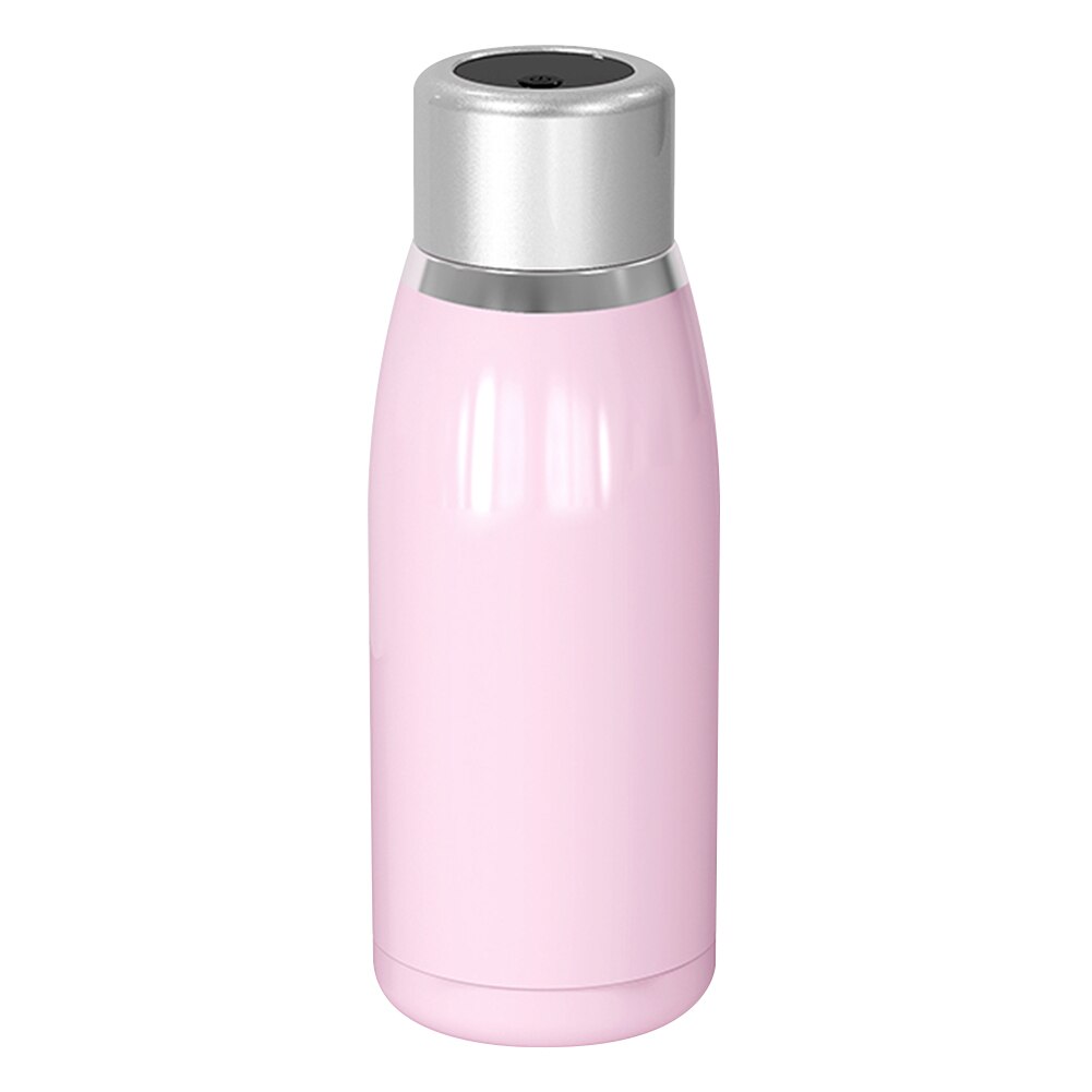 UV Disinfection Sterilizer Vacuum Water Bottle Cold Stainless Steel Thermos Thermocup Insulated Sterilizer cup bottle: Pink