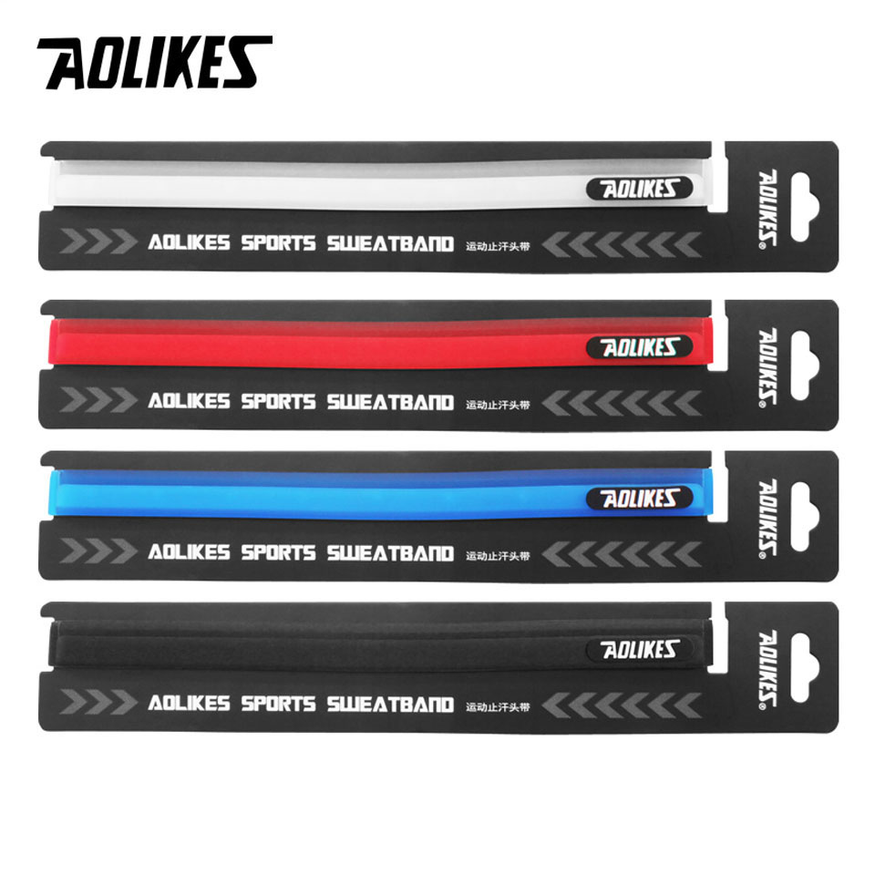 Aolikes-bandas elásticas para el pelo para hombre y mujer, cinta de silicona para el pelo para deportes, Pilates, Yoga, cinta de guía para el sudor, banda para la cabeza, banda para el sudor, Protector de gimnasio