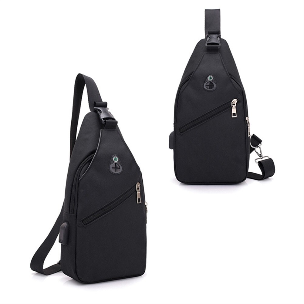 Casual schoudertas crossbody tas outdoor diagonale tas met usb oplaadpoort en koptelefoonaansluiting dames handtassen