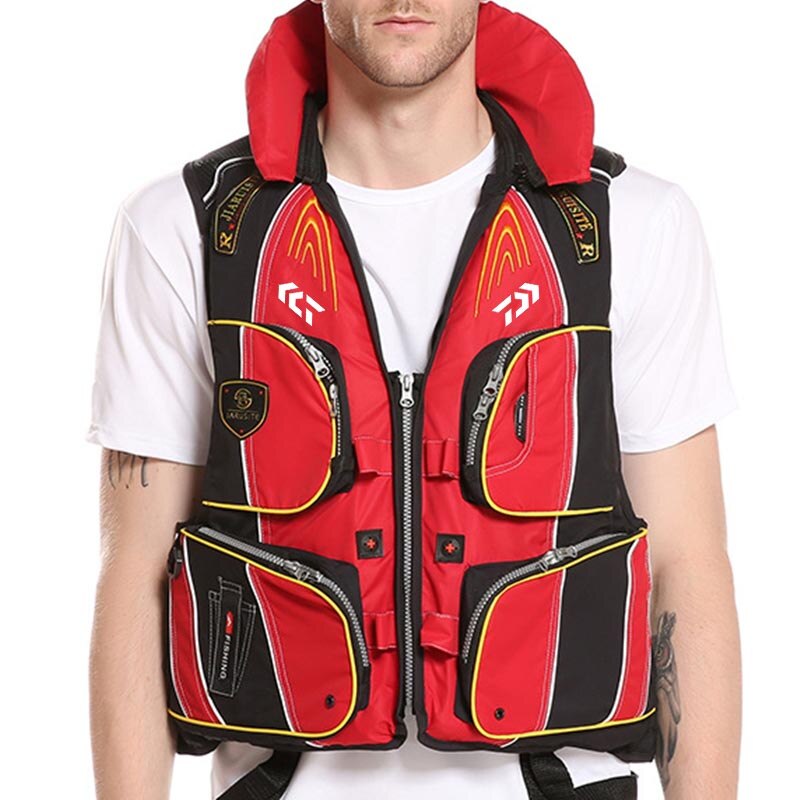 Outdoor Fishing Life Vest Jacket Outdoor Sports Portable High Buoyancy Drifting Multi-Pocket Travel Safety Life Vests Jackets: 2