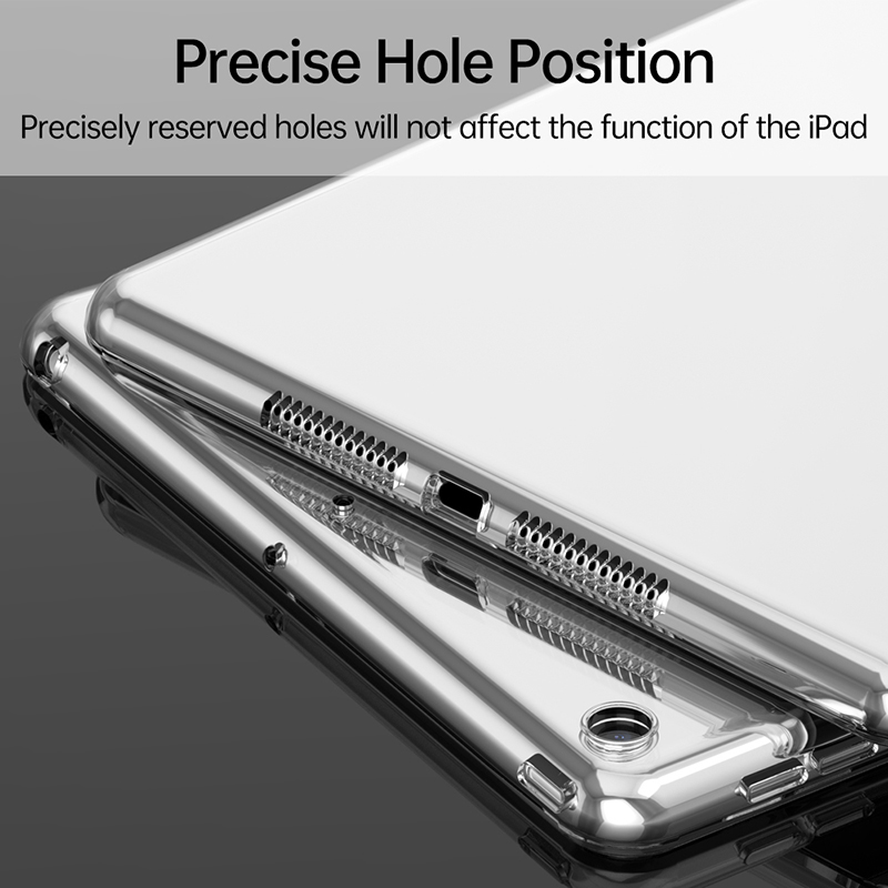 Tpu 1 fodral för apple ipad 10th 10.9 mini 6 air 5 4 3 2 transparent skyddsfodral för ipad 10.2 9th 8th 7th pro 11