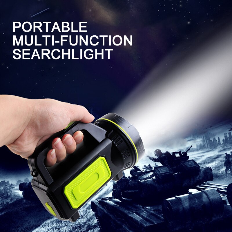 LED luz de trabajo recargable Linterna de mano linterna impermeable vela de seguridad lámpara de foco linterna de Camping