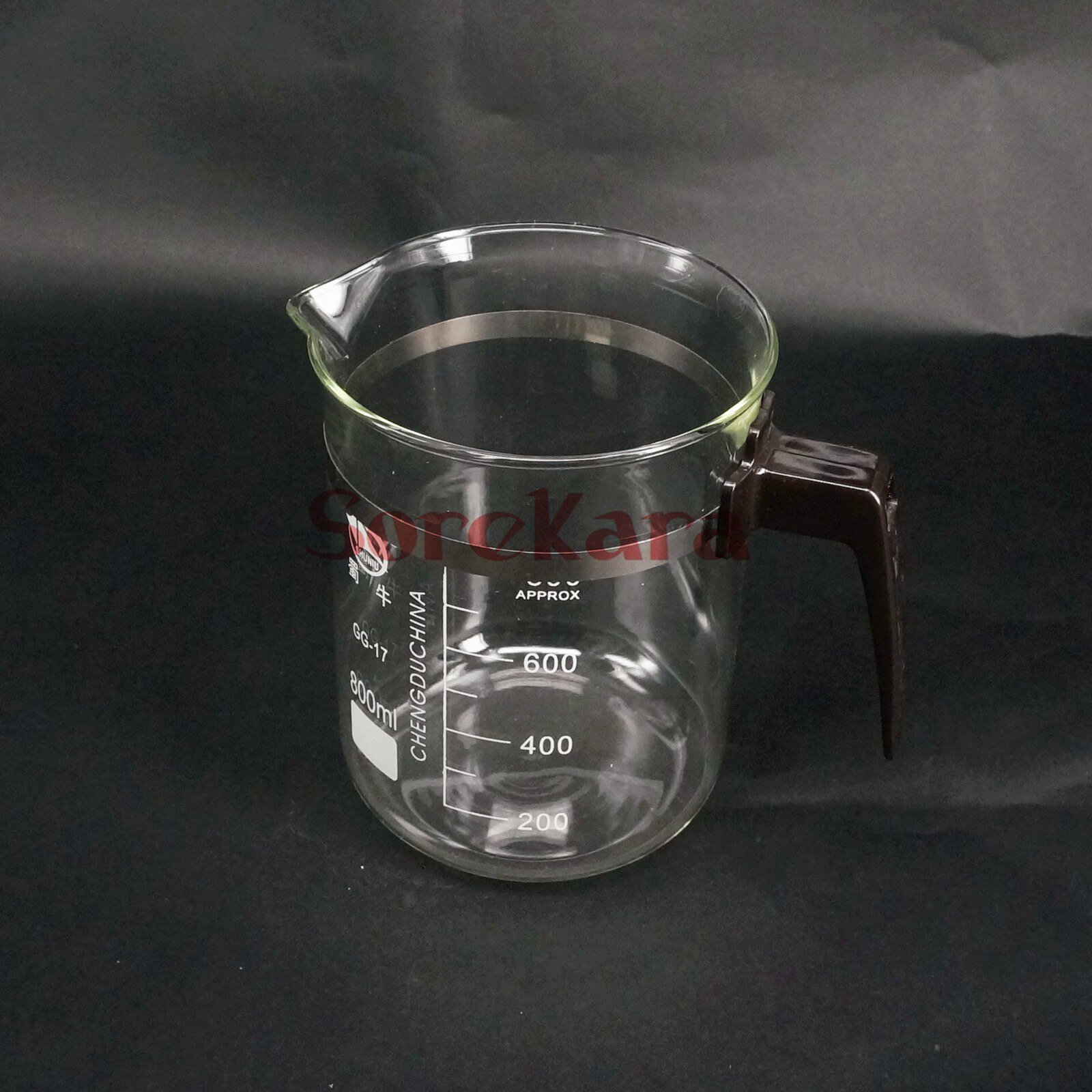 800ml Plastic handle Beaker Chemistry Laboratory Borosilicate Transparent Glass Beaker with spout