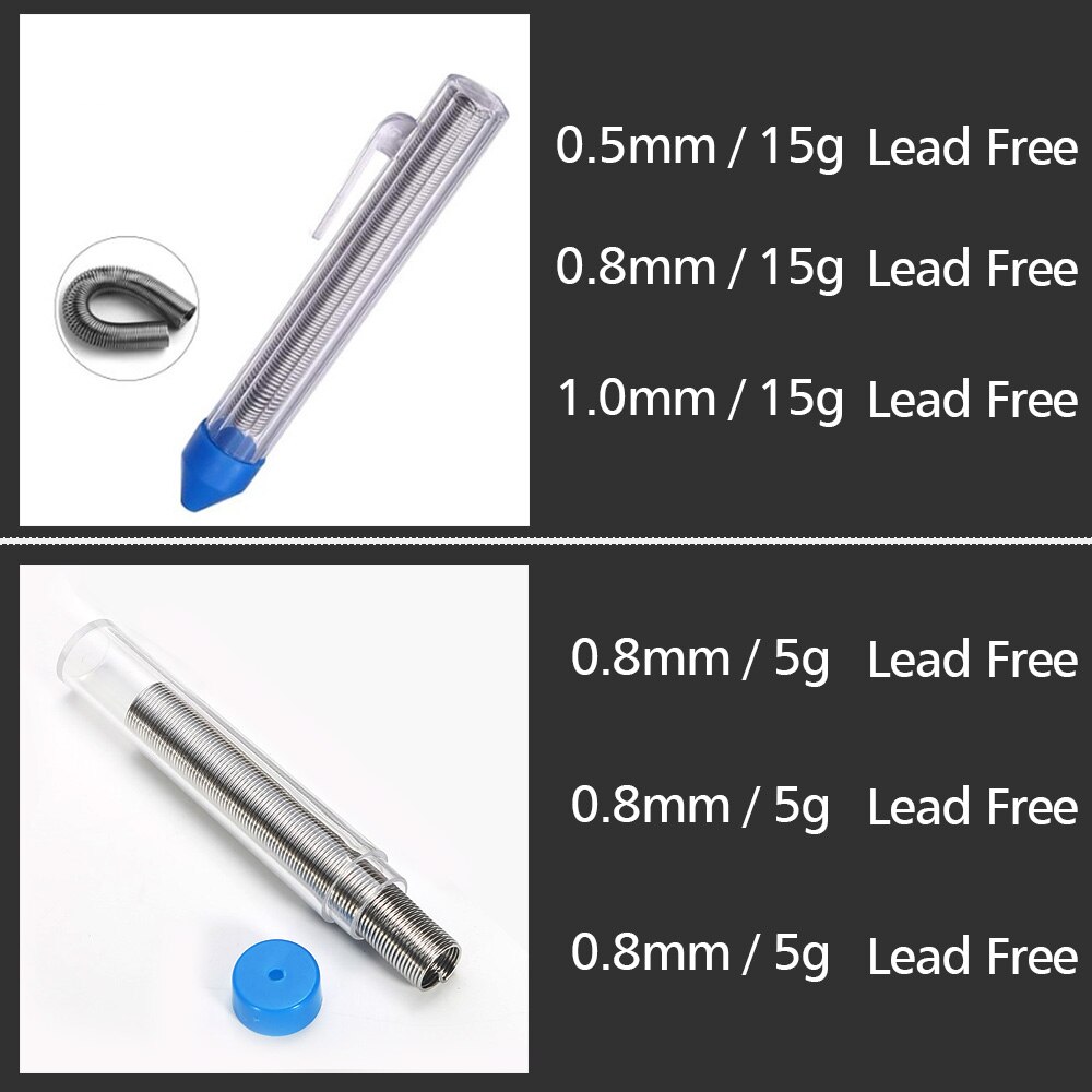 Factory Portable Tin Tube Solder Wire 0.8~1.0mm Tube Packing Flux Core Solder Wire 5~25G Tin Pen