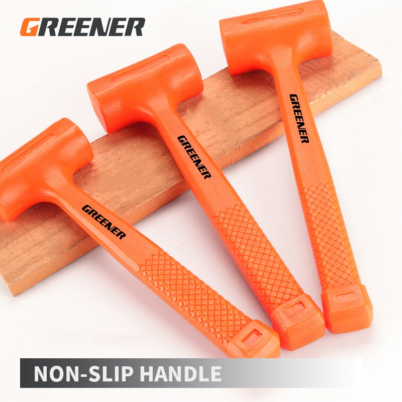 Groener Dubbele Rubber Hamer Tegel Decoratie Multifunctionele Floor Plastic Inelastische Rubber Mallet Montage Hamer Handgereedschap