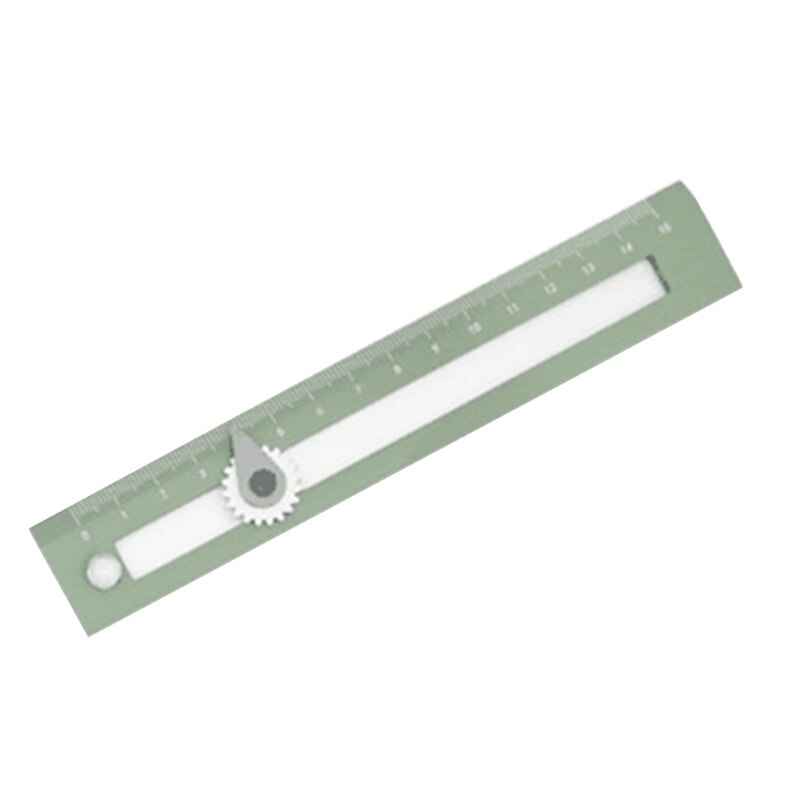 Geometry Ruler w/ Compass Plastic Ruler Straight Edge Rulers For Kids Rulers For School Supplies for School Office T3LB