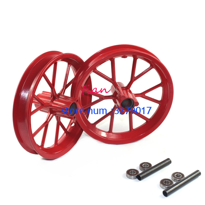 Llanta de aleación de aluminio para Mini Moto de bolsillo, llanta delantera y trasera de alto rendimiento, 222mm, 49cc,
