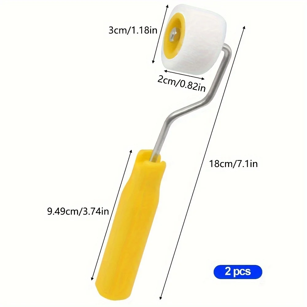 Mini-verfrollen Deuren en plafonds Wollen borstels Extra kleine verf Touch Up Trim Randborstel Roller muurreparatie kwast