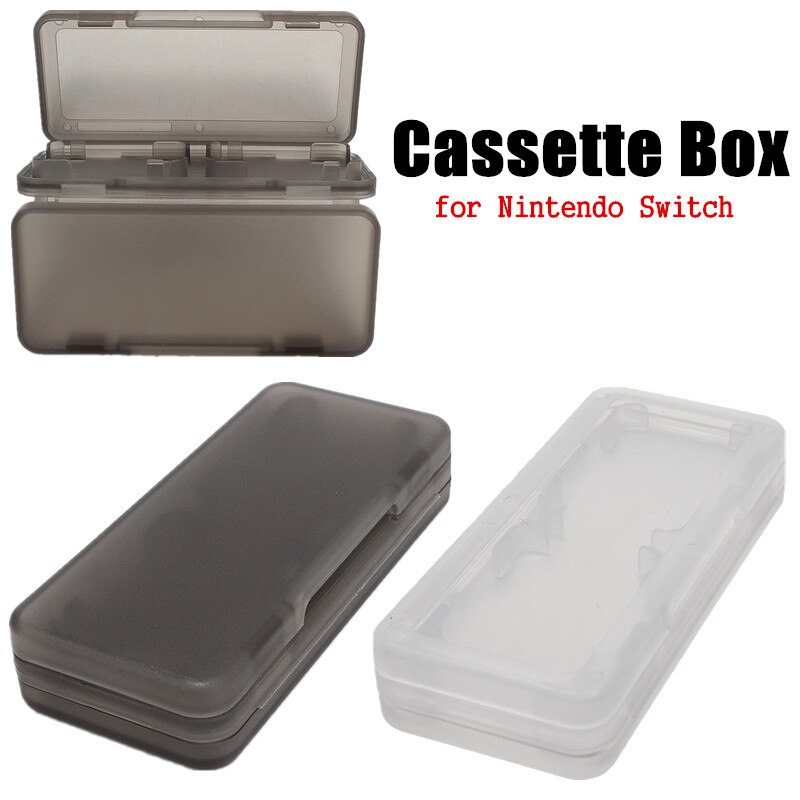 4 in 1 Game Card Storage Case Portable Plastic Case Shock proof Hard Shell Protective Storage Box for Switch