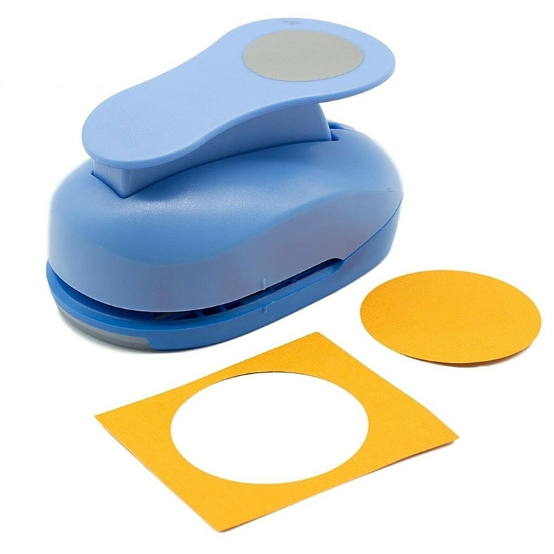 Circle Lever Paper Punch Hard ABS Metal Puncher Scrapbooking DIY Card Paper Cutter Embossing Puncher Tools Hole Punches