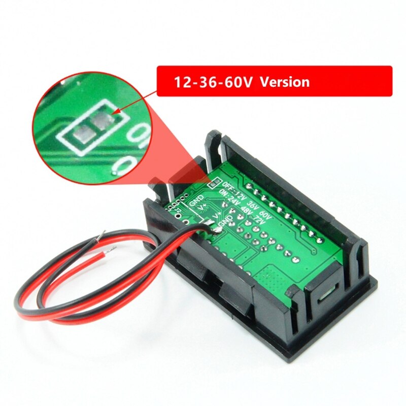 12V - 72V Blei-säure Batterie Ladezustand Anzeige Kapazität Prüfung Messgerät Voltmeter W91F