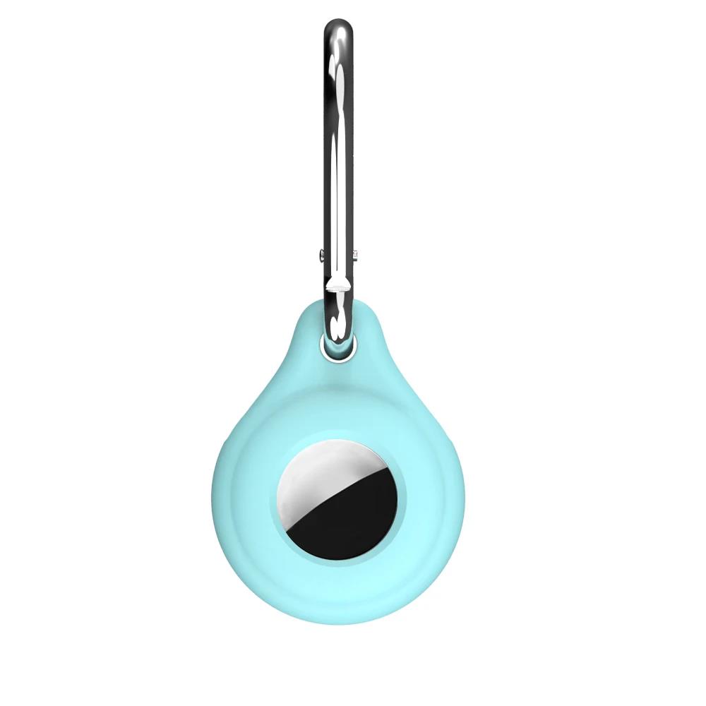 Dla Airtags lokalizator pokrywa brelok płynny silikonowy brelok robić jabłko powietrze etykietka Obudowa anty-strata pies naganiacz zwierza lokalizator Airtag: zielony