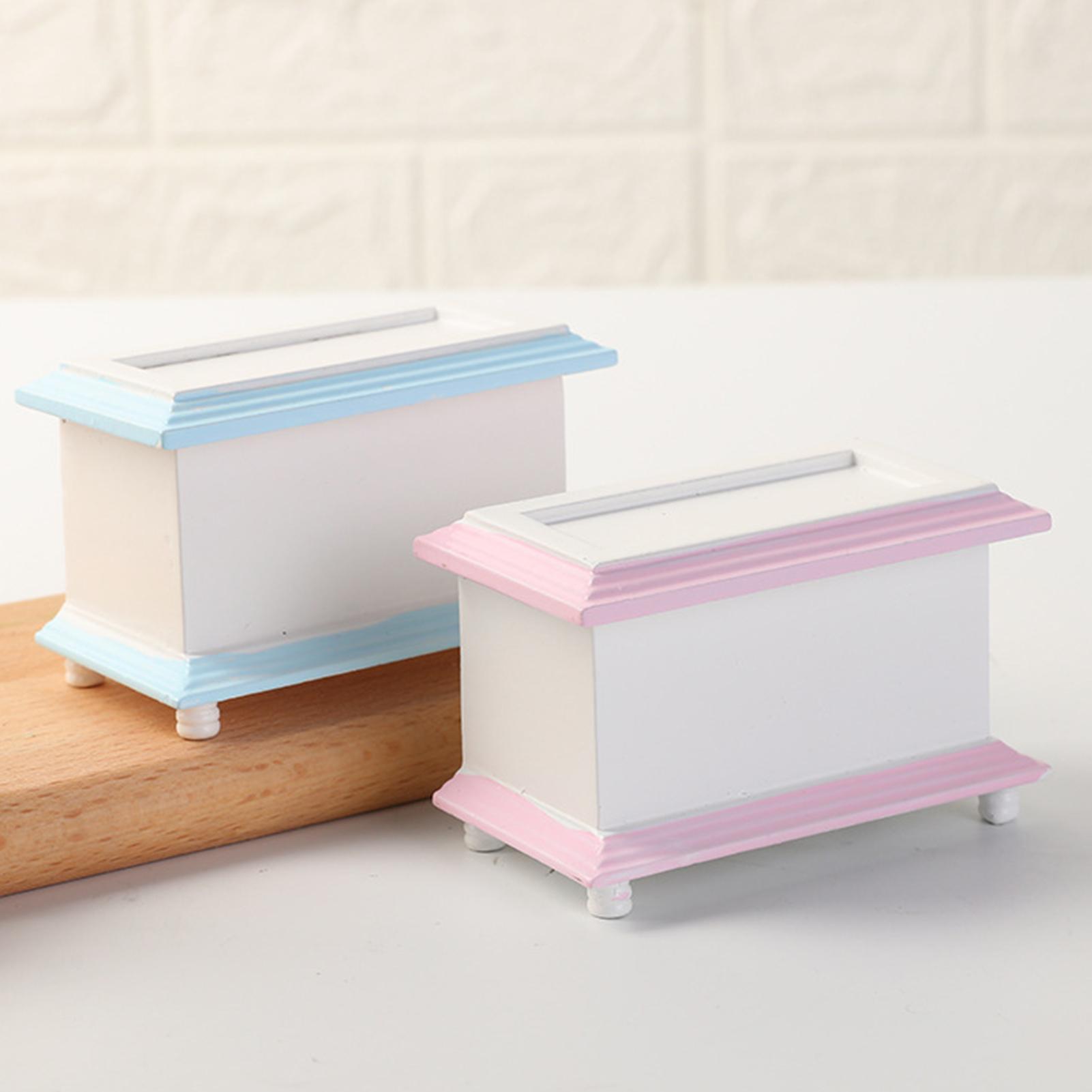 1:12 Dollhouse Diy Miniatuur Mini Simulatie Meubels Decor Speelgoed Box Container Kids Educatief Speelgoed Voor Kinderen